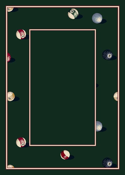 Billiards-11006 Emerald 3'10"X5'4" Rectangular