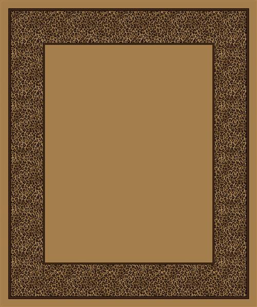 Wasabu-04306 Golden Leopard 10'9"X13'2" Rectangular
