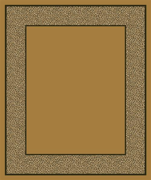 Asmora-04306 Light Leopard 10'9"X13'2" Rectangular