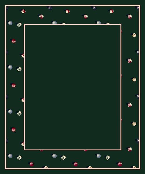 Billiards-11006 Emerald 10'9"X13'2" Rectangular