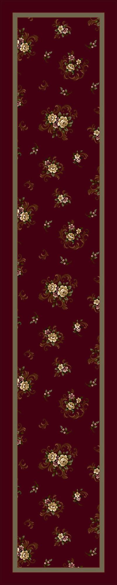 Cameo Rose-10006 Garnet Ii 2'4"X11'8" Runner