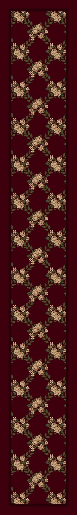 Rose Bower-10806 Cranberry Ii 2'4"X15'6" Runner