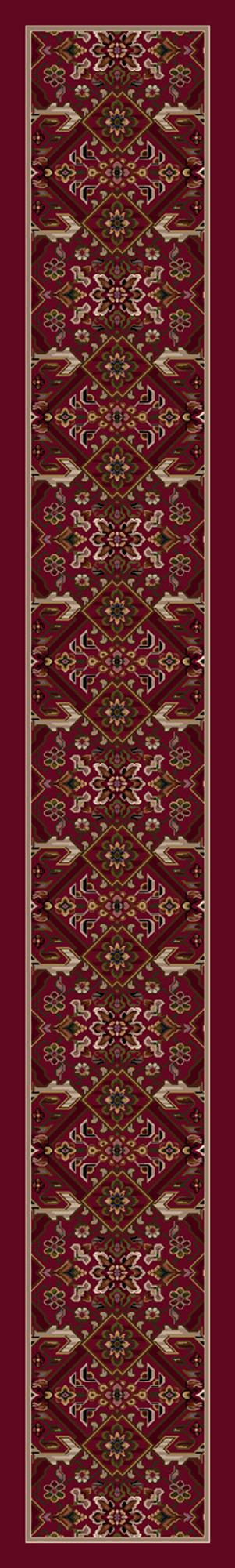 Kabul-08506 Brick 2'4"X15'6" Runner