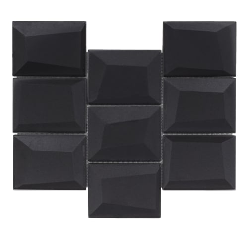 Monet Magic in Smokey Blocks Glass Tile