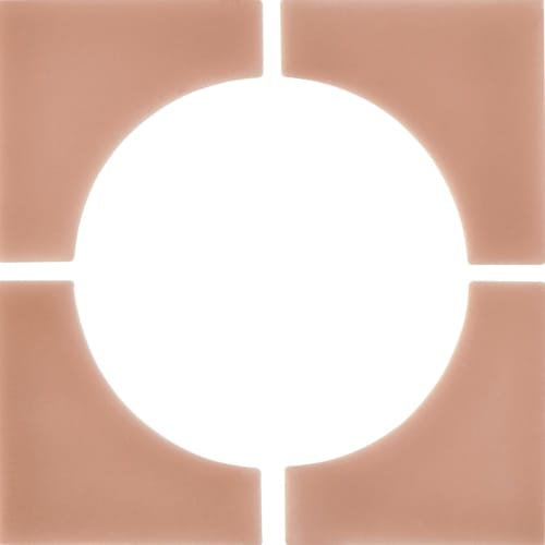 Cursive In Rose Gold Mosaic 6"X6" 4-Corner