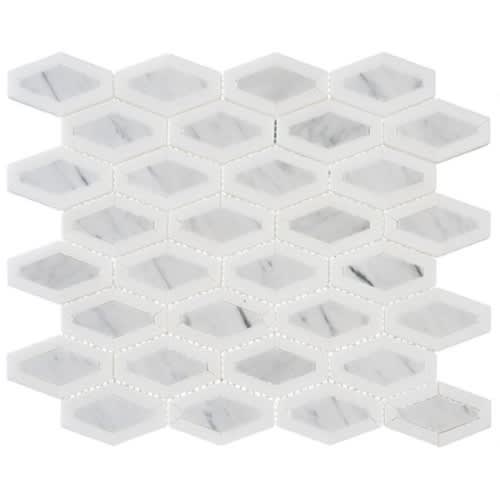 Garden Party In Coconut White 2X3 Diamond