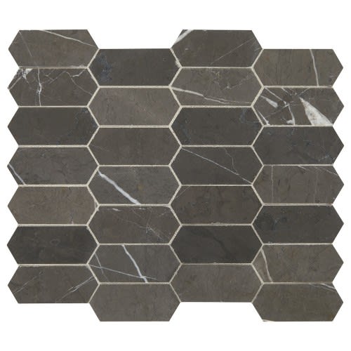 Marble Collection In Antico Scuro Elongated Hex