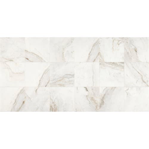 Marble Collection In Daphne White 18X18 Honed
