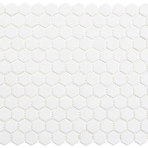 Freedom Avenue Collection - 3/4" Hex in Liberty Pure Glass Tile