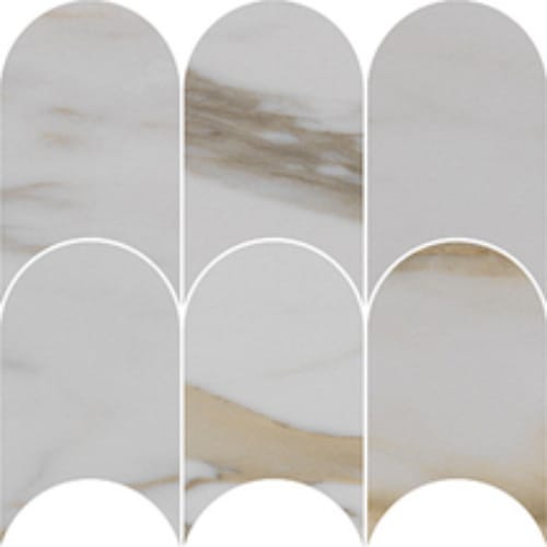 Alustra In Imperial Gold Calacatta Polished Arch