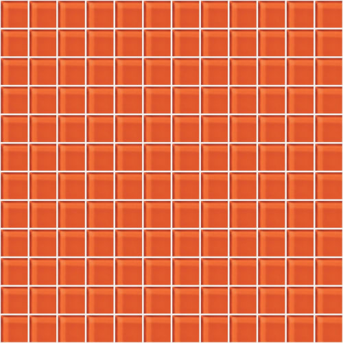 Glass Blox In Orange Sizzle 1"X1"