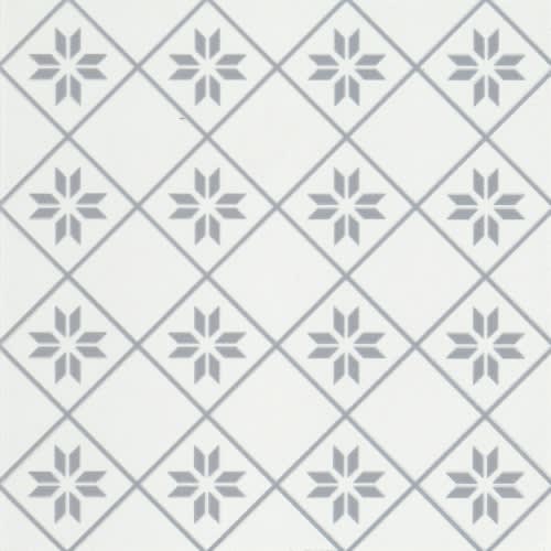Geometry In Petal Gray 10" X 10"