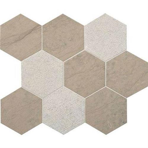 Haven Point In Gray Virtue 4 In. Hexagon Mosaic - 4X4