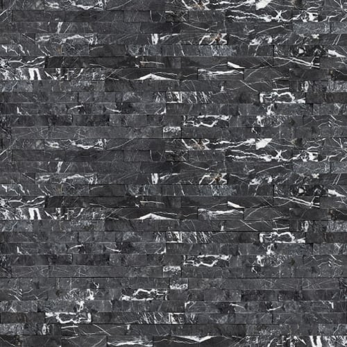 Rockmount Stacked Stone Collection In Marquina Nero