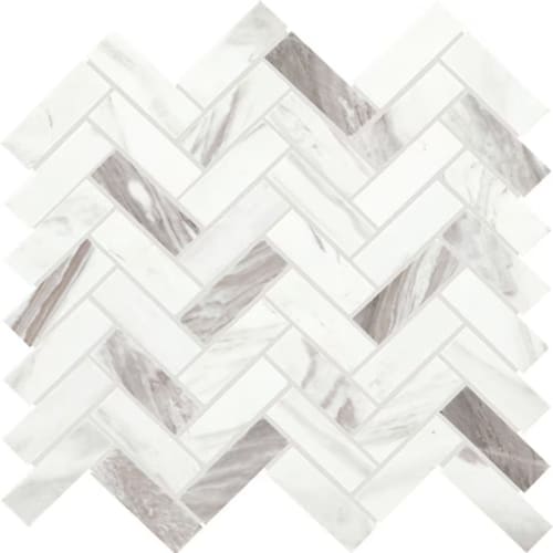 Eclessia Marble In Volakas Herringbone