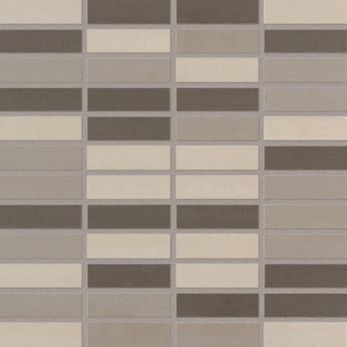 Shades 2.0 In Warm Grays Linear Mosaic 1"X3"