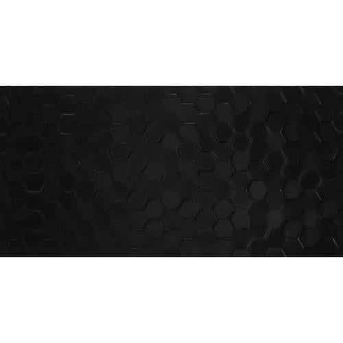 Multitude In Domino Black Hexagon 12X24