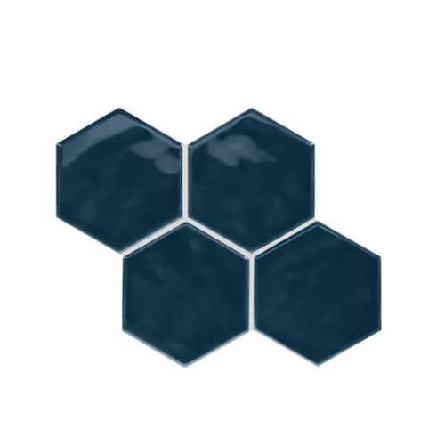 Playscapes In Midnight Blue Hexagon