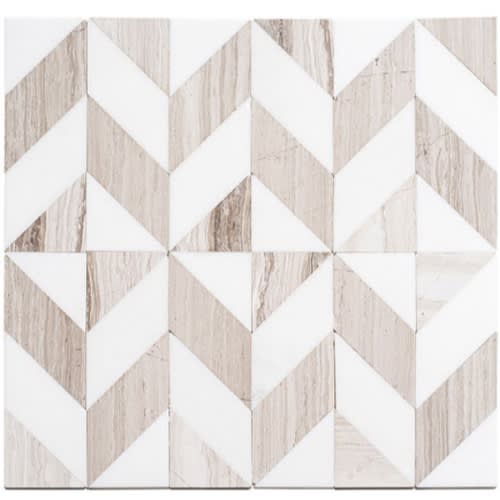 Picassa Collection in Paloma Taupe Glass Tile