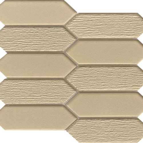 Picket in Honey 11" X 12" Mosaic Mesh Tile