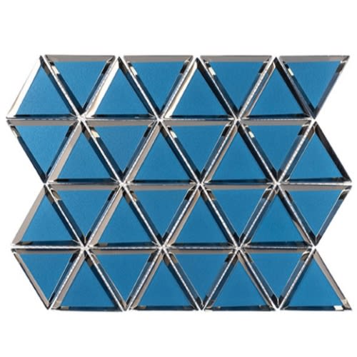 Pinwheel Collection in Pompeii Blue Glass Tile