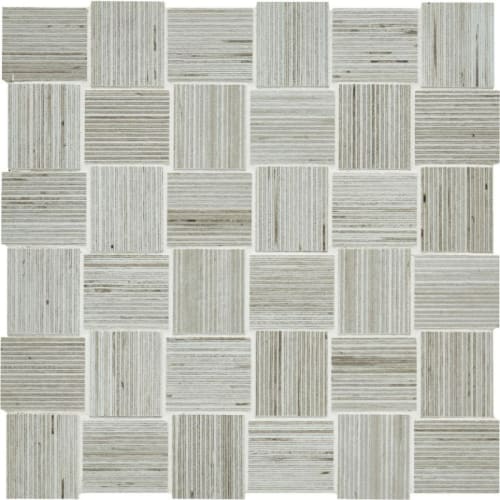 Shibusa in Grigio Basketweave Mosaic Tile