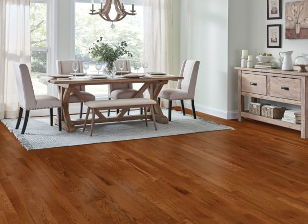 St. Vincent Red or White Oak Solid in Gunstock 3-1/4" | Bruce