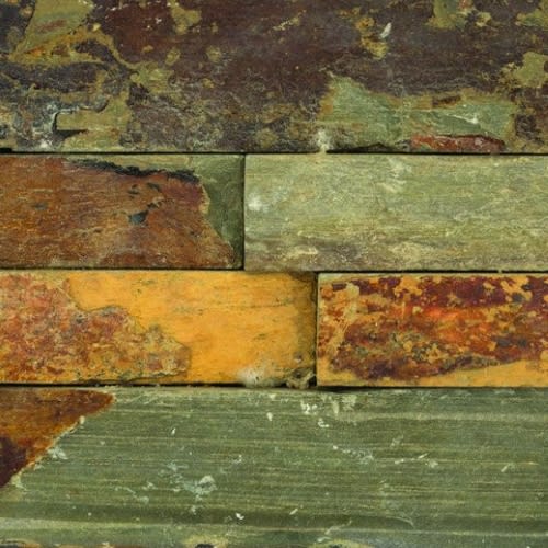SLATE, QUARTZITE & SANDSTONE in Earth - Stacked 6" X 24" Natural Stone