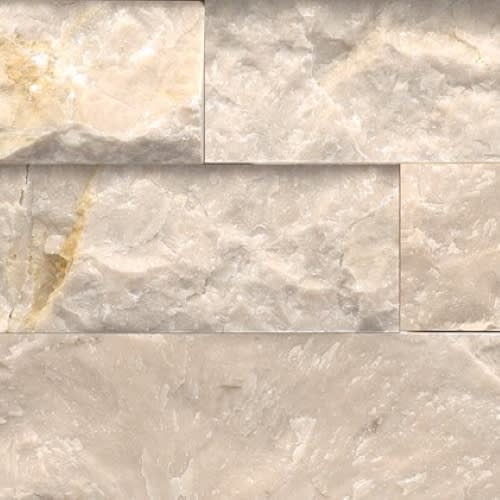 Structure In Structure Stacked Ledger Ivory (Marble) 6” X 24”