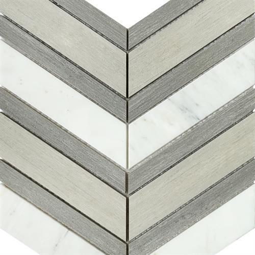 Intrigue In Chevron - Gray And Fawn