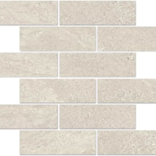 Boulder In White - 2X6 Brick Mosaic