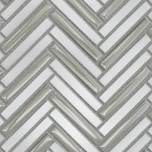 Garda In Grey - Herringbone Mosaic