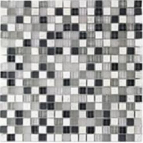 Glass & Stone in Alpine - 5/8x5/8 Mosaic Tile