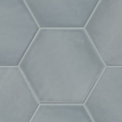 Kensington In Sterling - 6In Hexagon
