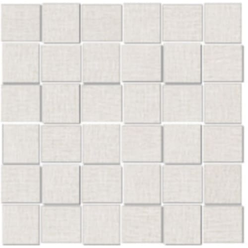 Linencloth 2.0 In Ice Weave - 2X2 Basketweave Mosaic