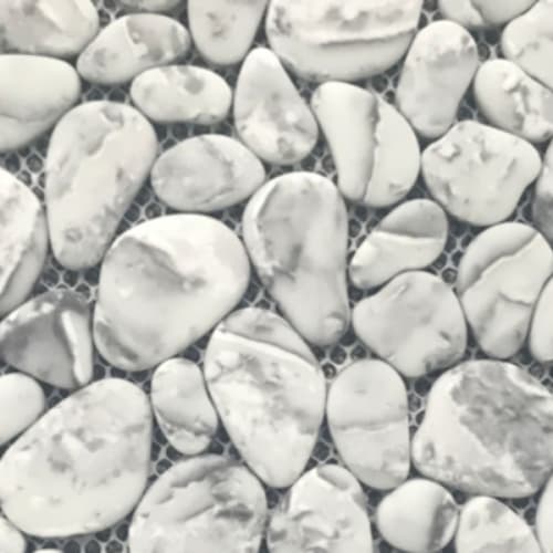 Micro Crystal Stone I In Grey - Pebbles Mosaic
