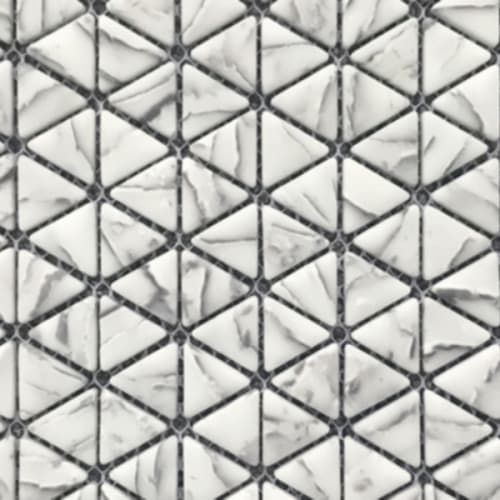Micro Crystal Stone I In Grey - Triangle Mosaic