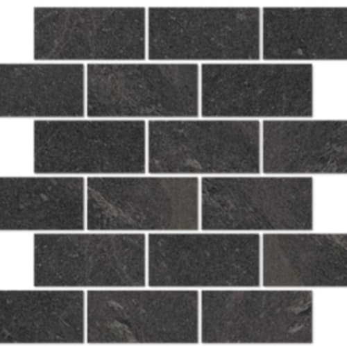 Modern Slate in Charcoal - 2x4 Brick Mosaic Tile
