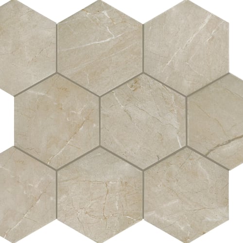 Perpetuo In Elegant Beige Hexagon 8