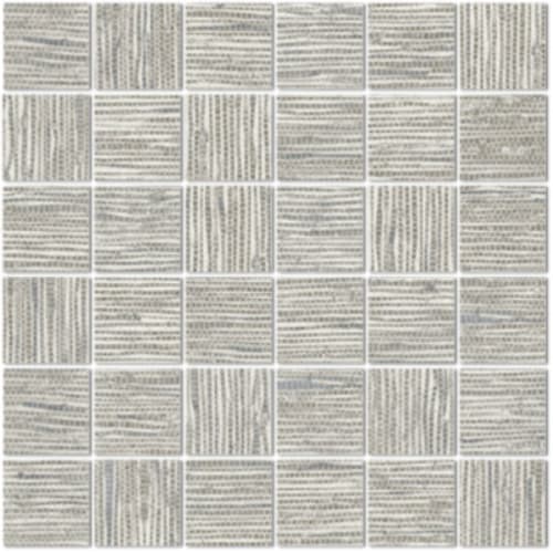 Woven Reeds in Waterfall - 2x2 Mosaic Tile