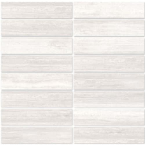 Zen In White - 1.5X6 Stack Mosaic