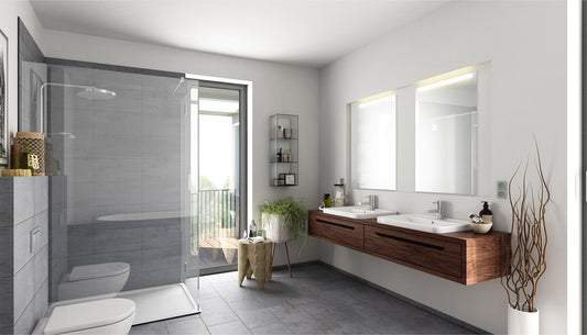 tile in bathroom