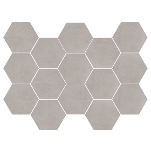 Newton in Pearl Semi-Polished - 10x14 Hexagon Tile
