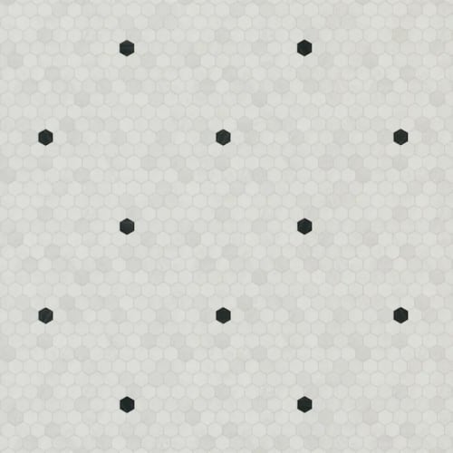 Penny Lane in White Quartz W/Basalt - Gold Vinyl Sheet Goods