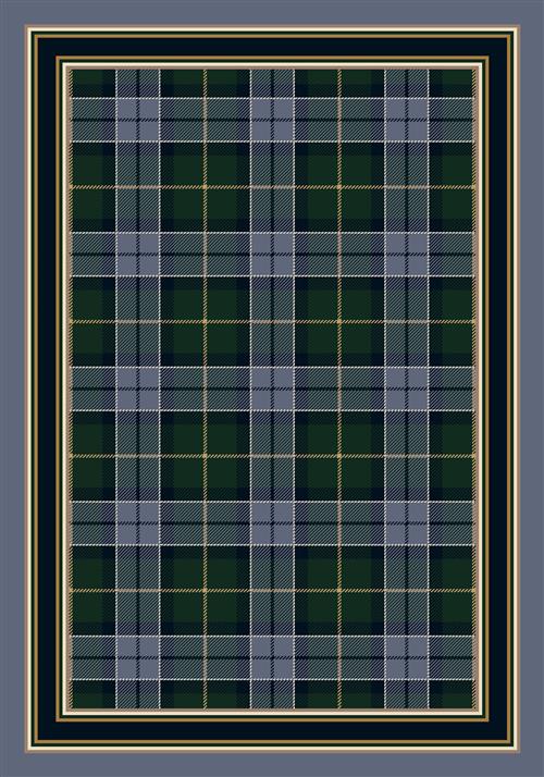 Magee Plaid-07006 Emerald Lapis Ii 3'10"X5'4" Rectangular