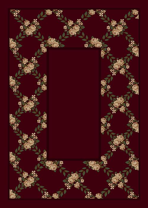 Rose Bower-10806 Cranberry Ii 3'10"X5'4" Rectangular