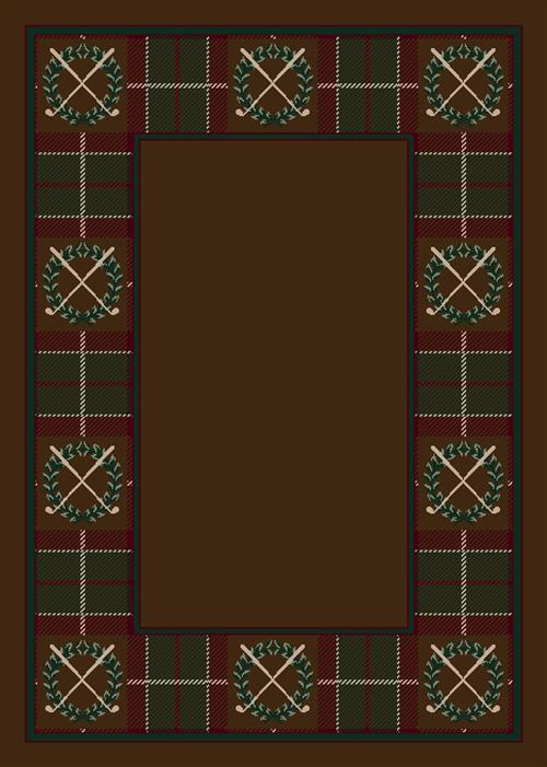 Country Clubs-05006 Dark Amber 3'10"X5'4" Rectangular