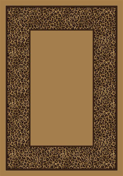 Wasabu-04306 Golden Leopard 5'4"X7'8" Rectangular