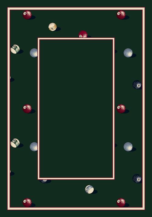 Billiards-11006 Emerald 5'4"X7'8" Rectangular