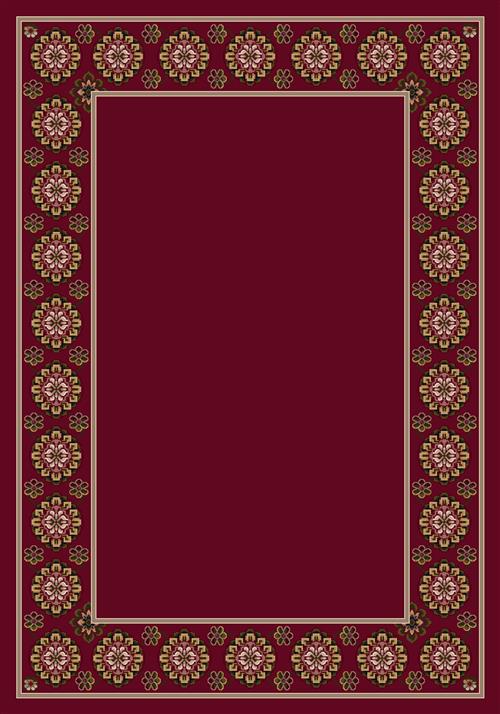 Kabul-08506 Brick 5'4"X7'8" Rectangular